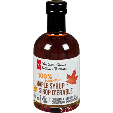 Presidents Choice 100% Pure Maple Syrup Canada No. 1 Medium 200ml/6.76oz