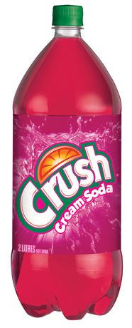 Crush Cream Soda, 2 Litre/67 fl. oz., Bottle, {Imported from Canada}