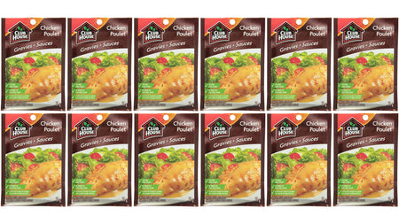 Club House Chicken Gravy Mix, (25g/1oz.,) 12 pack {Imported from Canada}