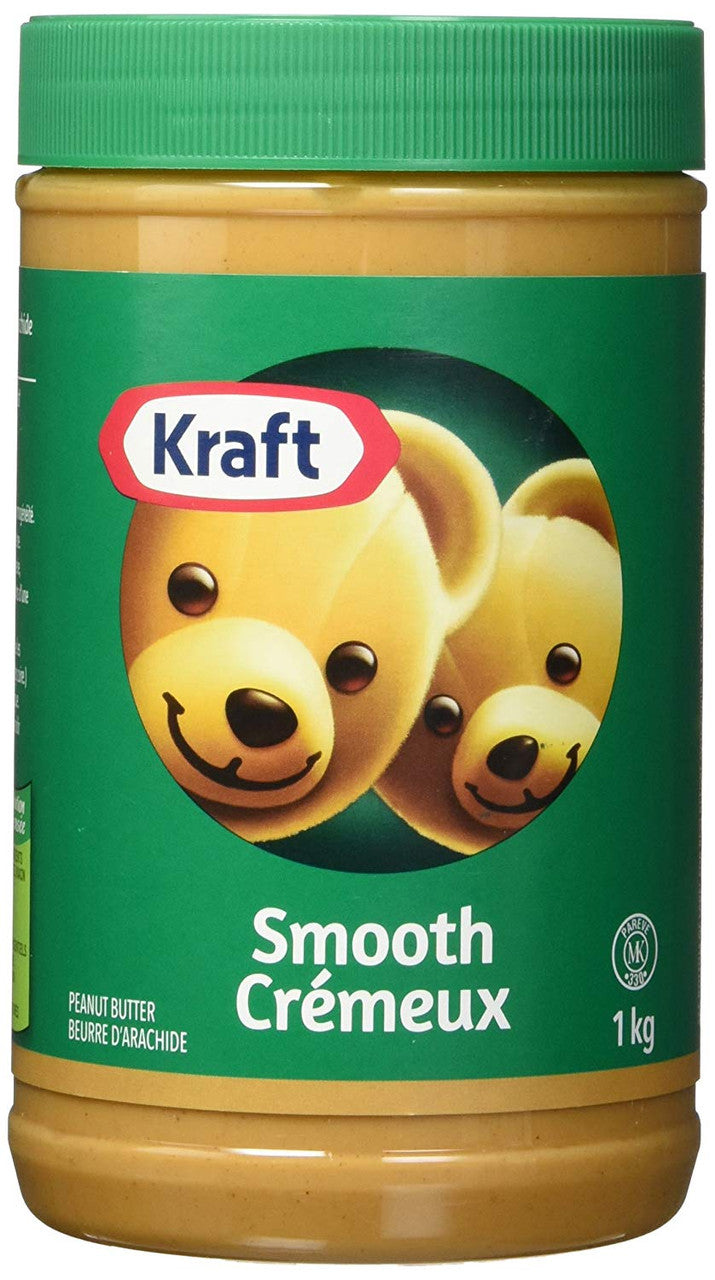 Kraft Peanut Butter Smooth, 1 Kg/35oz., {Imported From Canada}