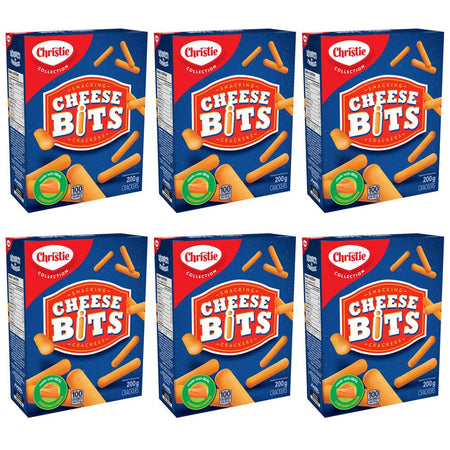 Christie Cheese Bits Snacking Crackers 200g/7oz, 6-Pack {Imported from Canada}
