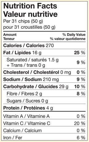 Miss Vickie's Kettle Cooked Original Potato Chips 220g/7.8 oz {Imported from Canada}