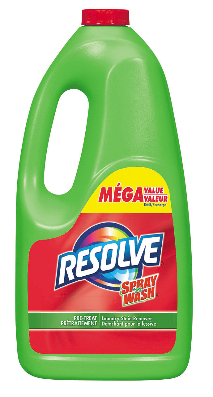 Resolve Spray N Wash Laundry Stain Remover Pre-Treat Refill, 1.5 L/50.7 fl. oz. {Imported from Canada}