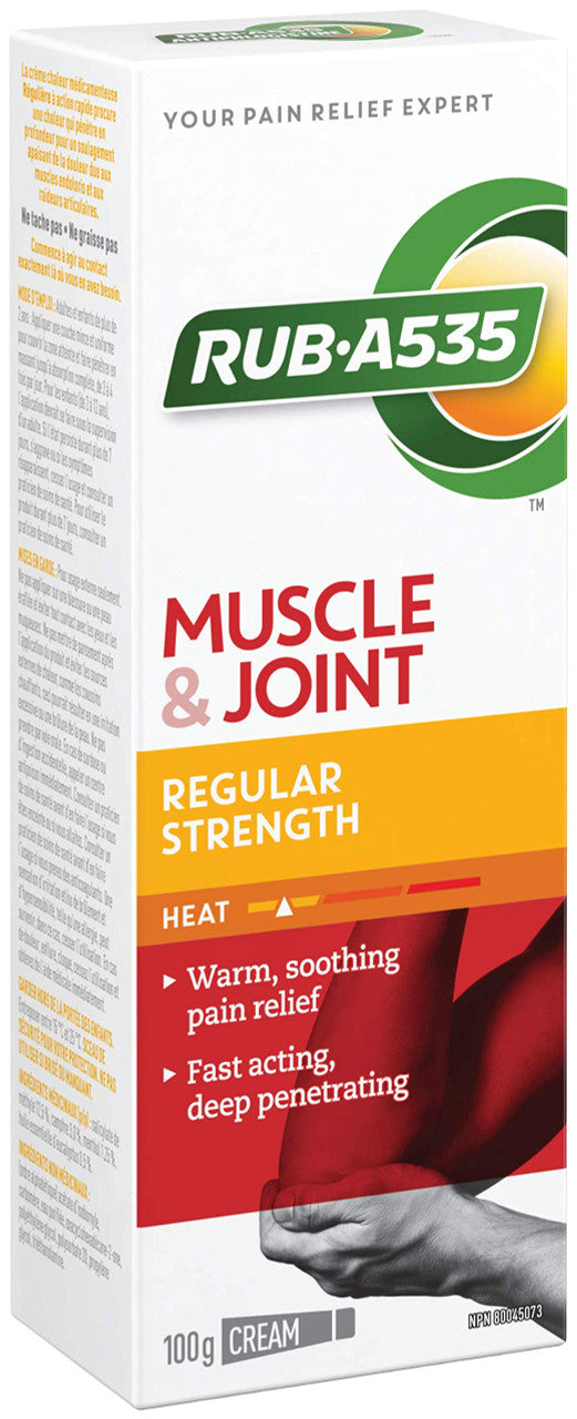 RUB A535 Regular STRENGTH CREAM For Relief of Arthritis, Muscle, Joint pain, 100 g
