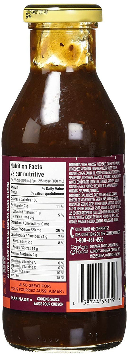 VH Korean BBQ Stir Fry Sauce, 355ml/12oz., Jar {Imported from Canada}