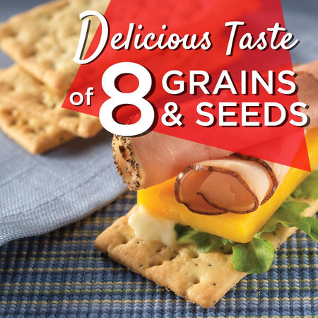 Vinta Crackers, Original Delicious Bold Taste of 8 Grains and Seeds No Artificial Flavors, No Cholesterol, Peanut Free - Delicious Plain or Topped, 8.8-ounce. (Pack of 12 )