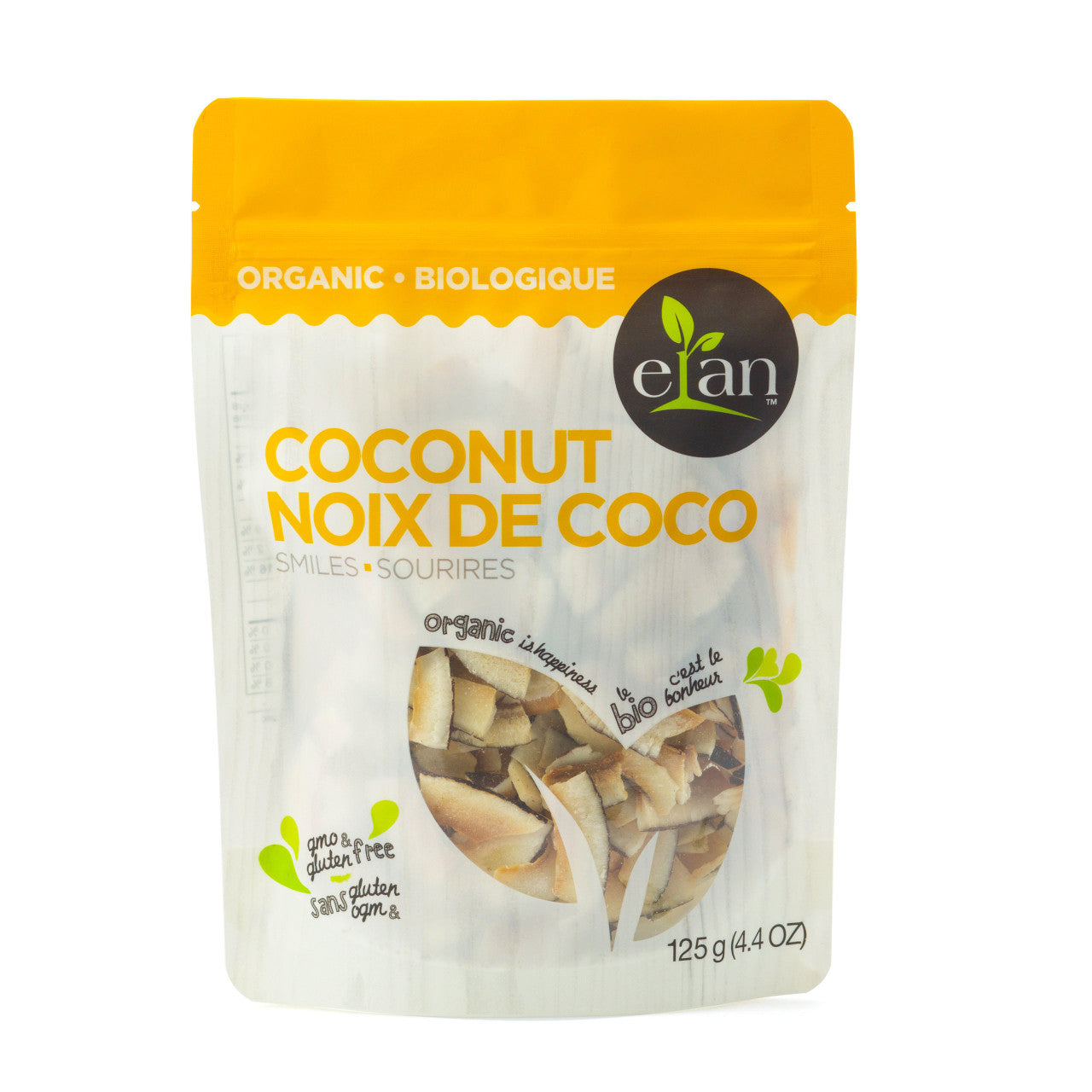 ELAN Organic Coconut Smiles 125g/4.40oz {Imported from Canada}