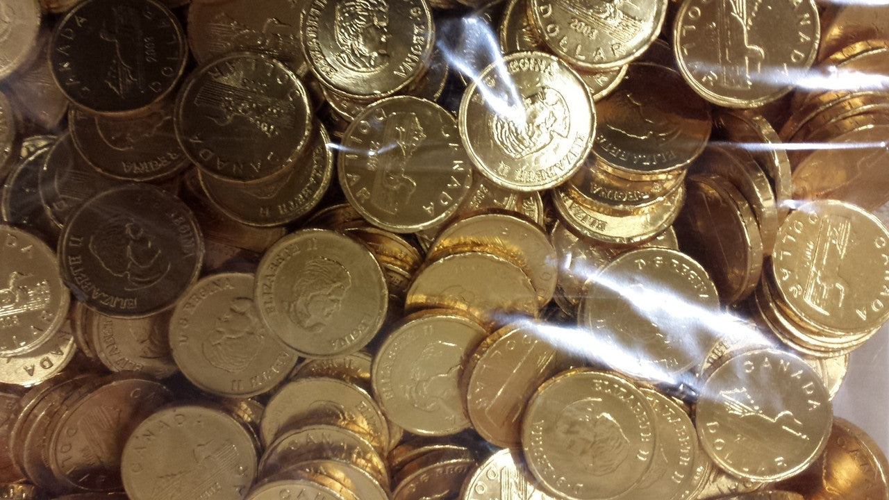 Strike Gold with Canadian $1.00 Milk Chocolate Coins at Caffeine Cam!
