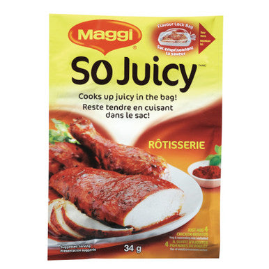 Maggi So Juicy Rotisserie Seasoning, 34g/1.2 oz., {Imported from Canada}