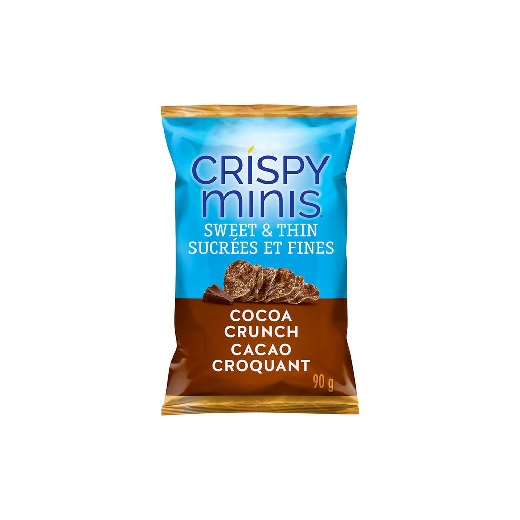 Quaker Crispy Minis Sweet & Thin Cocoa Crunch Brown Rice Chips, 90g/3.15 oz. Bag {Imported from Canada}