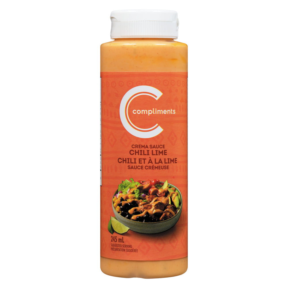 Compliments Chili Lime Crema Sauce, 245ml/8.6 fl. oz. Bottle