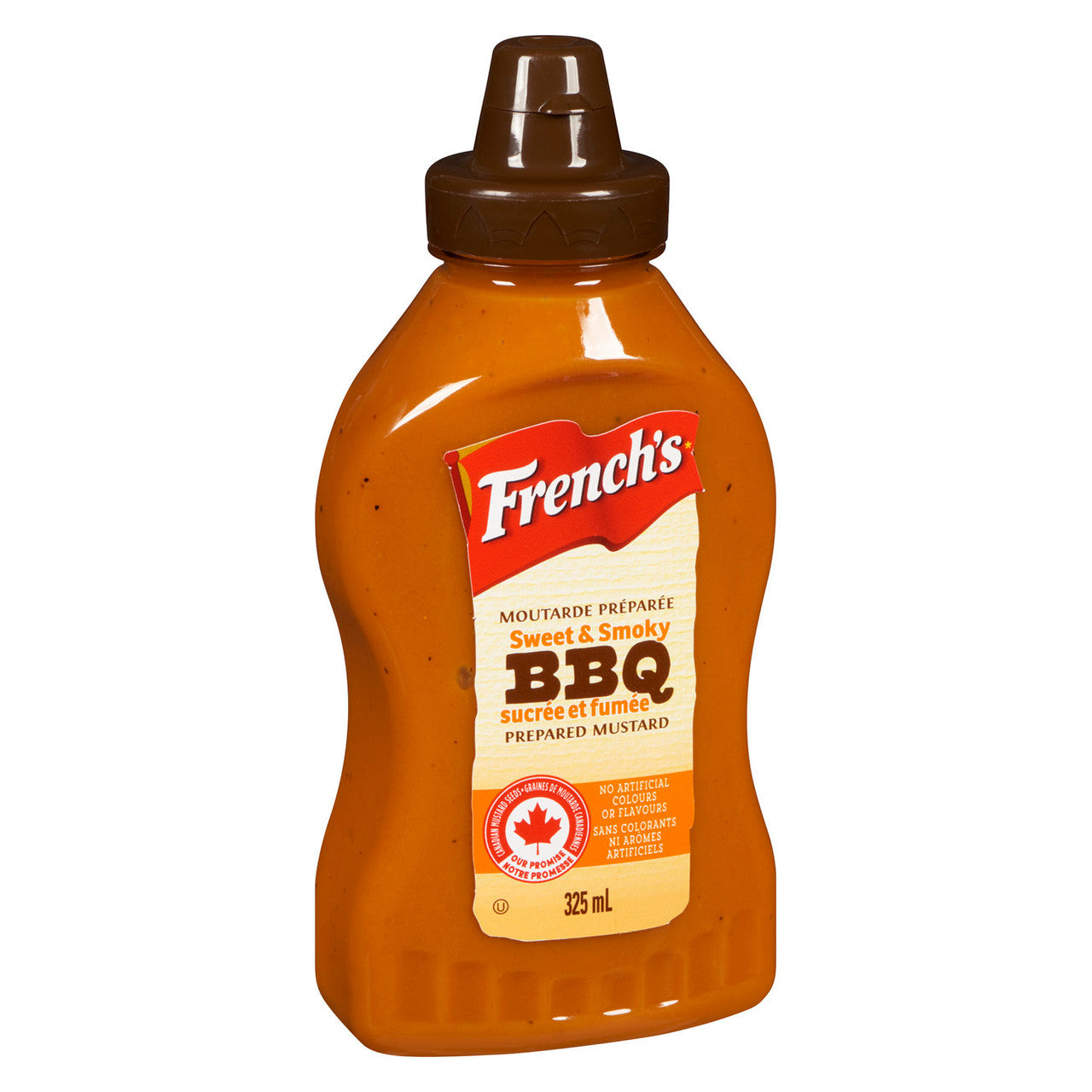 French's Sweet & Smoky BBQ Prepared Mustard, 325ml/11 fl. oz., {Imported from Canada}