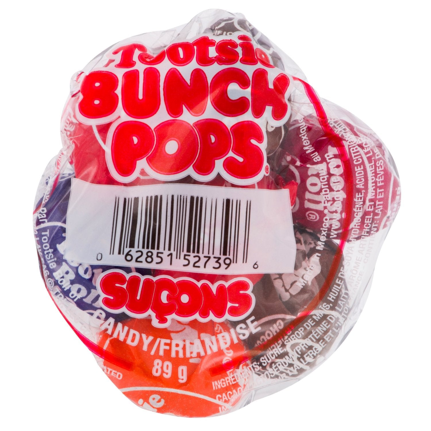 Front of Tootsie Bunch Pops, 89g/3.1 oz.