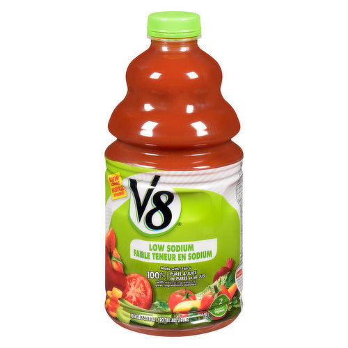 Campbell V8 Low Sodium Vegetable Cocktail, 1.89L/64 fl. oz. {Imported from Canada}