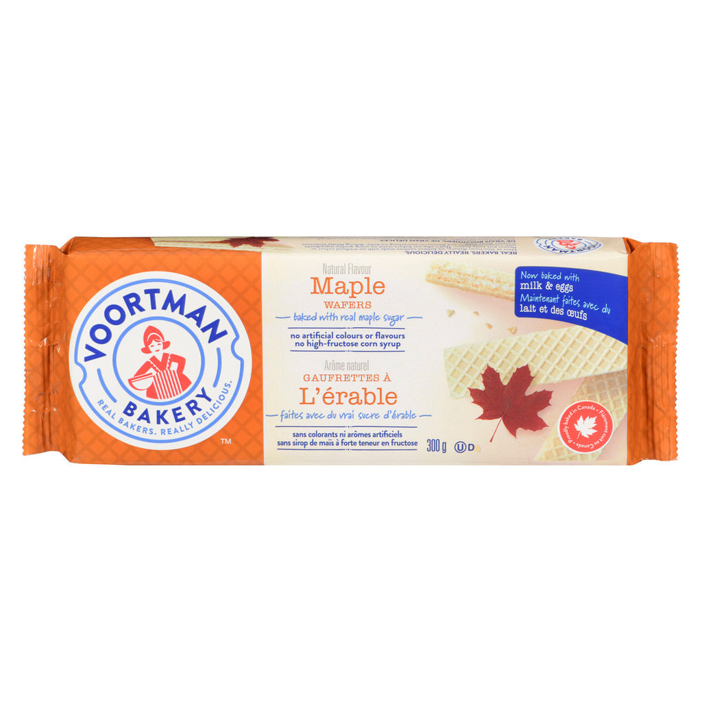 Voortman Maple Wafer Cookies, 300g/10.6 oz., {Imported from Canada}