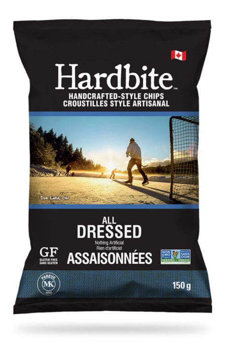 Hardbite All Dressed Natural Potato Chips, 150g/5.3oz., {Imported from Canada}