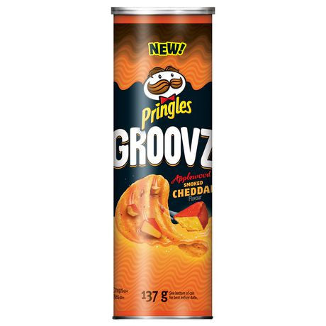 Pringles Groovz Applewood Smoked Cheddar, 137g/4.8oz. (Imported from Canada)