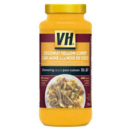 VH Coconut Yellow Curry Simmering Sauce, 341mL/11.5oz, 12 Jars, {Imported from Canada}