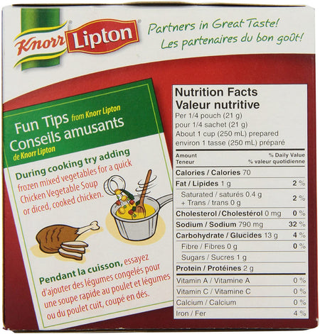 Knorr Lipton Chicken Noodle Dry Soup Mix, 166g/5.9 oz., {Imported from Canada}