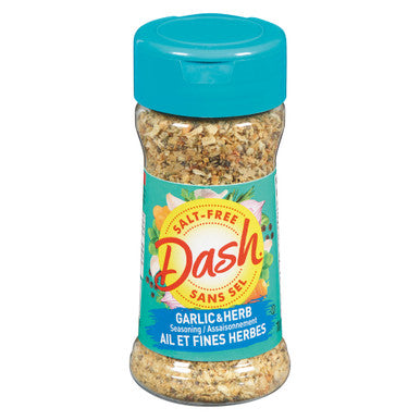 Dash Salt-Free Garlic & Herb Seasoning, 70g/2.4 oz., Bottle {Imported from Canada}