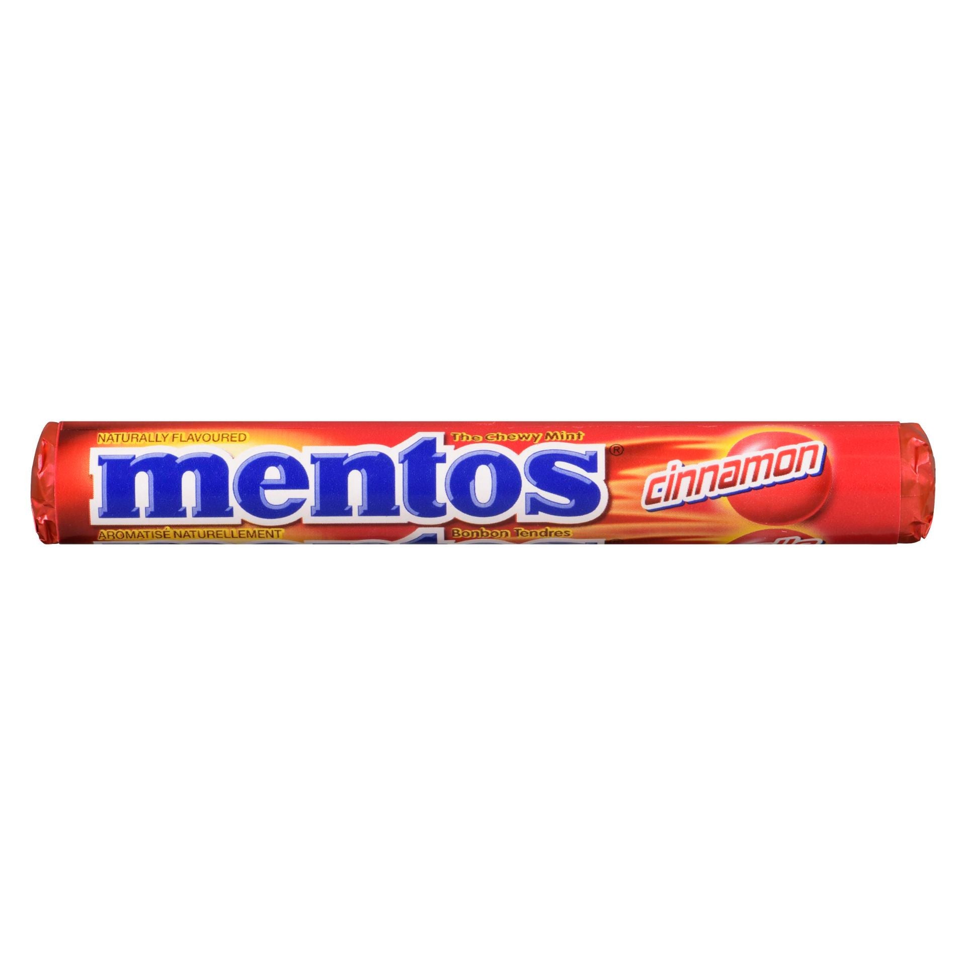 Mentos Cinnamon Chewy Mints, 37g/1.3 oz. Roll {Imported from Canada}
