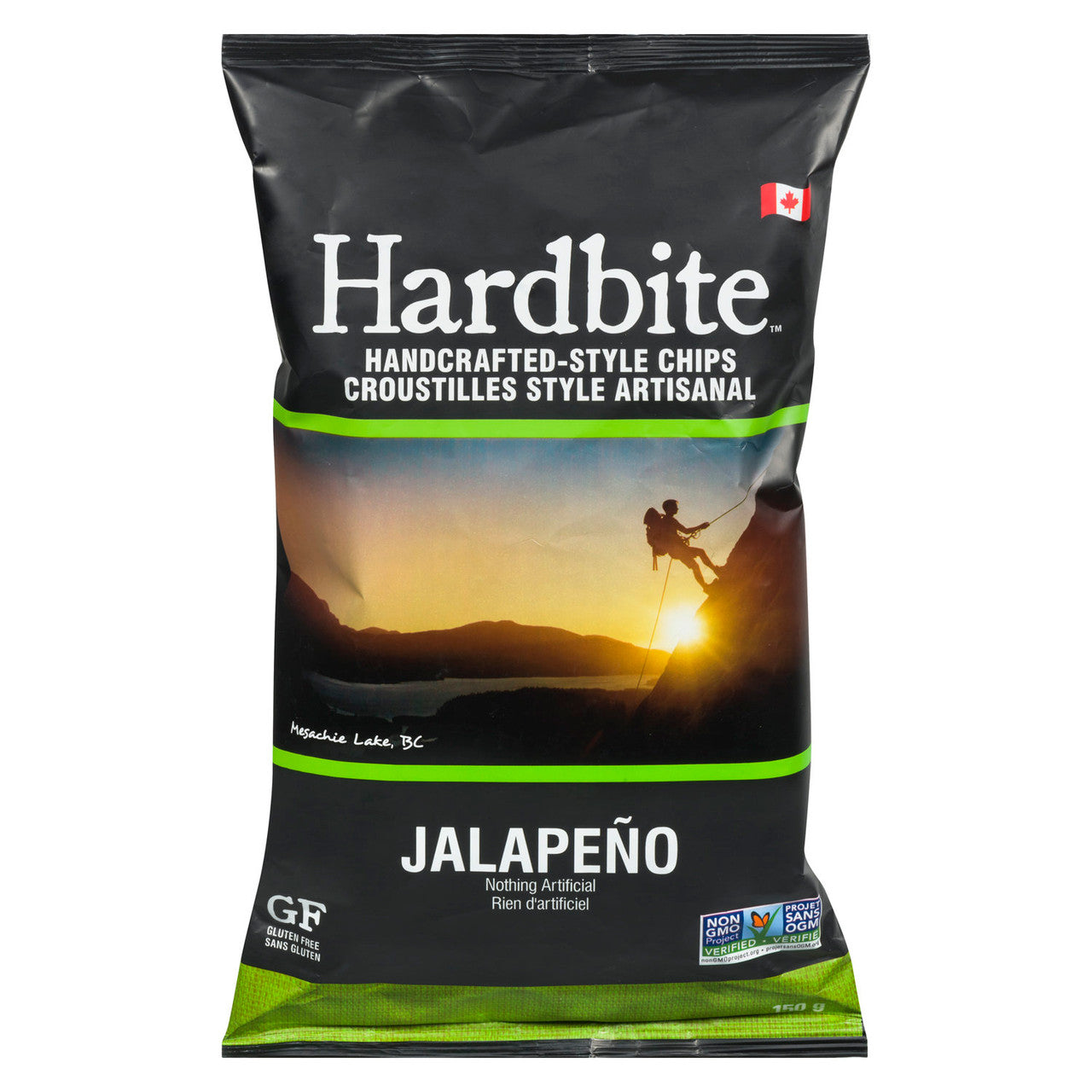 Hardbite Jalapeno Natural Potato Chips, 150g/5.3oz., {Imported from Canada}