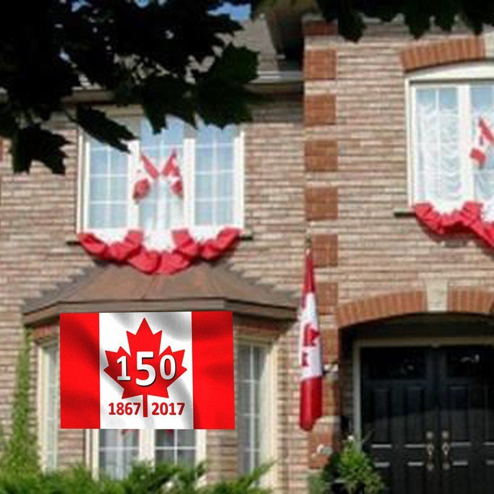 Canada 150 Flag -- 3x5ft Commemorative Canada Flag (2pk)