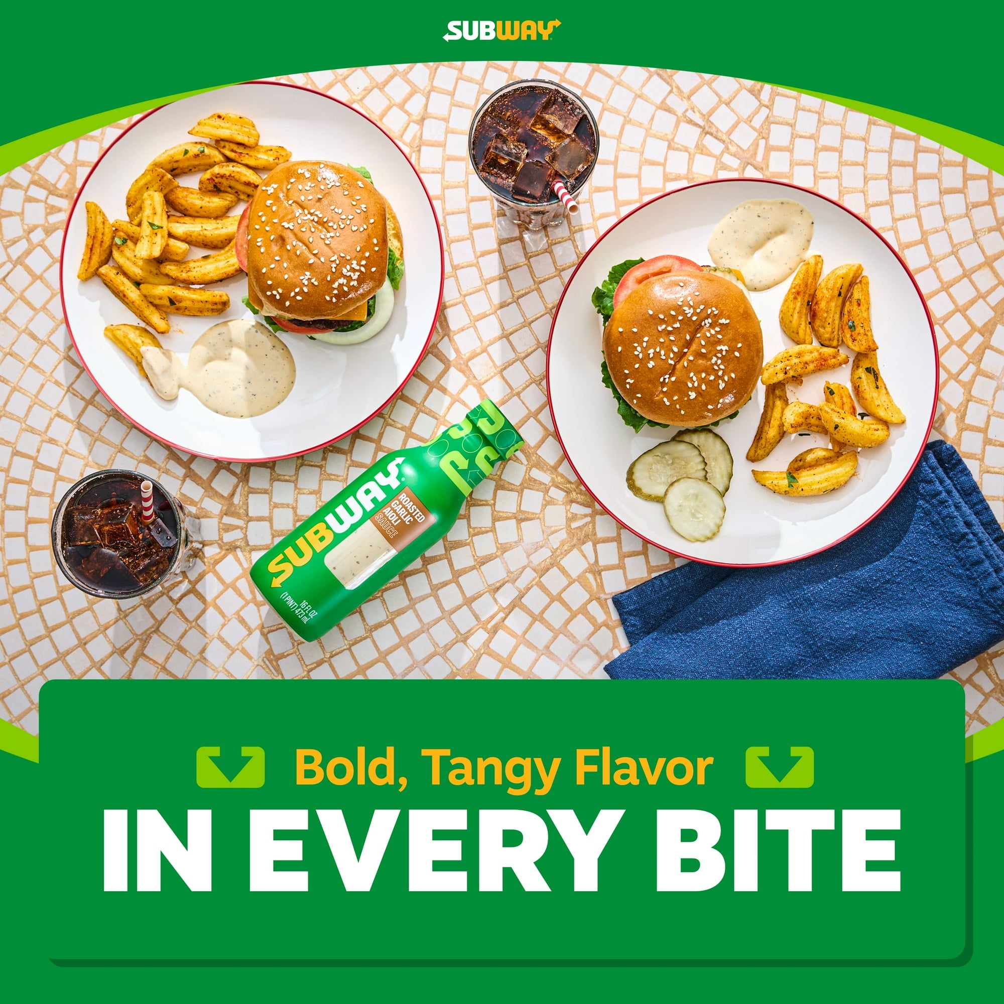 Subway Roasted Garlic Aioli Sauce Bold, tangy flavor image