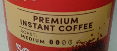 Tim HORTON'S Premium Instant Medium Roast Coffee, (2)100g/3.5oz. Jars {Imported from Canada}