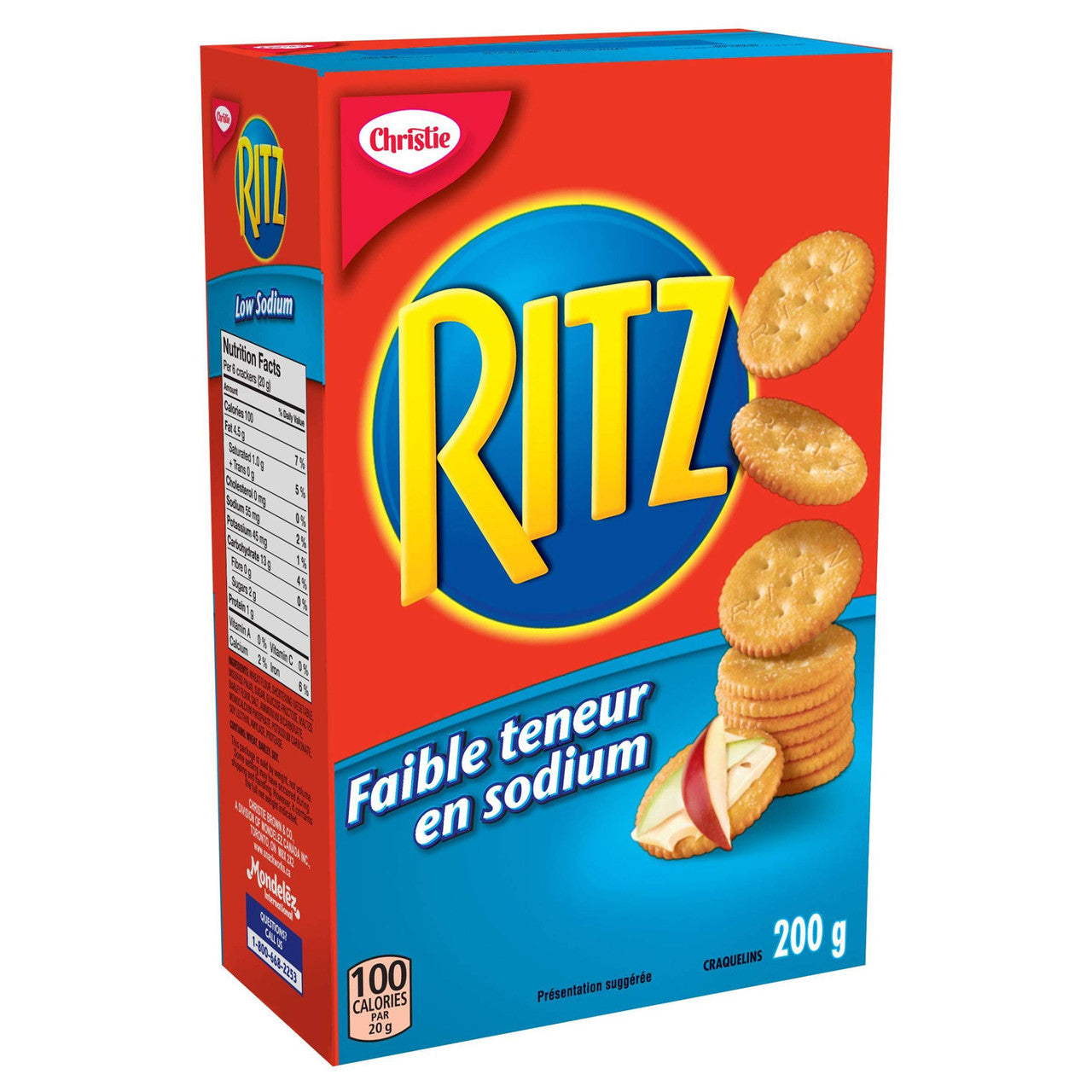 Ritz Low Sodium Crackers, 200g/7oz. (Imported from Canada) Caffeine
