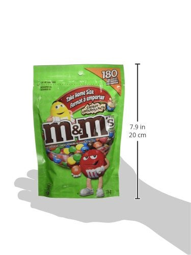 Mars M&M's Crispy Chocolate Candy, 176g/6.2oz Peg Bag (Imported from Canada)