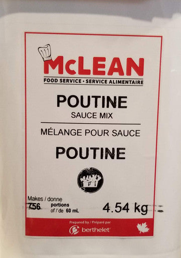 Berthelet Poutine Mix Sauce, McLean Foodservice 4.54kg/10lbs, {Imported from Canada}