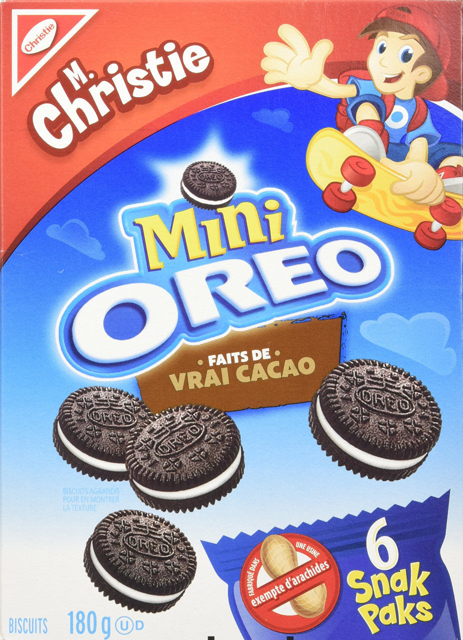 Oreo Mini Snack Paks Cookies (2 x 180g/6.34oz)  {Imported from Canada}