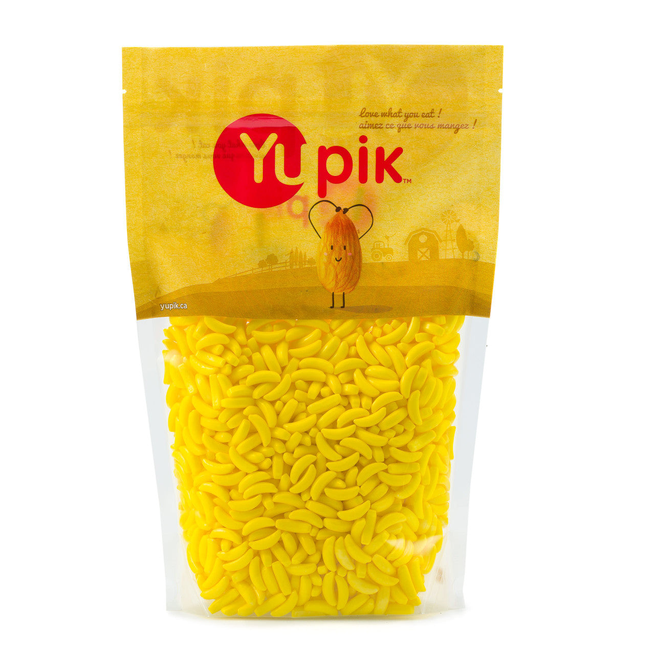 Yupik Banana Heads (Pressed Candy), 1Kg/35.27oz {Imported from Canada}