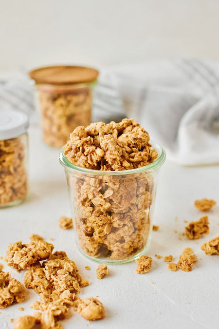 Adams 100% Natural Crunchy Peanut Butter, 2 Pack, 2x1kg/70.5 oz. Package, homemade granola.