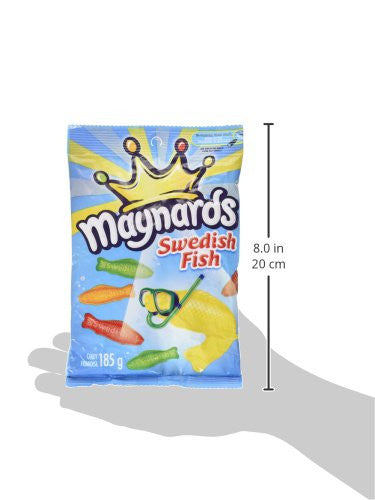 Maynards Swedish Fish Gummy Candy, 185g/6.5oz., 12pk, {Imported from Canada}