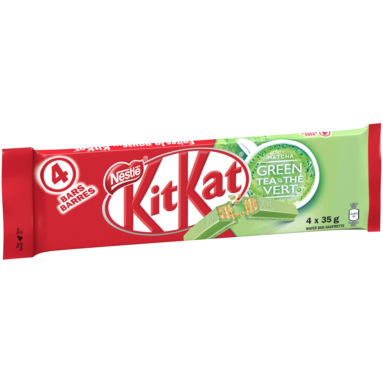 Nestlé Kitkat Matcha Green Tea Multipack, (4 Pack X 35g) {Imported from Canada}