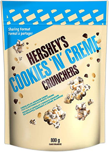 HERSHEY'S CRUNCHERS Chocolate Snack Mix, Cookies n Creme, 800g/1.7 lbs., (2 pk) {Imported from Canada}