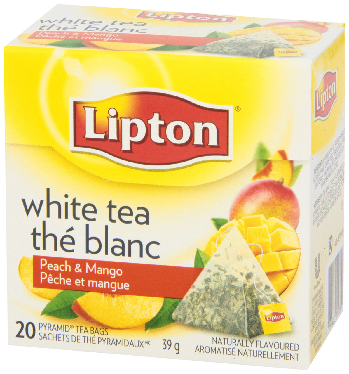 Lipton Peach & Mango Pyramid Tea Bags 20 Tea {Imported from Canada}