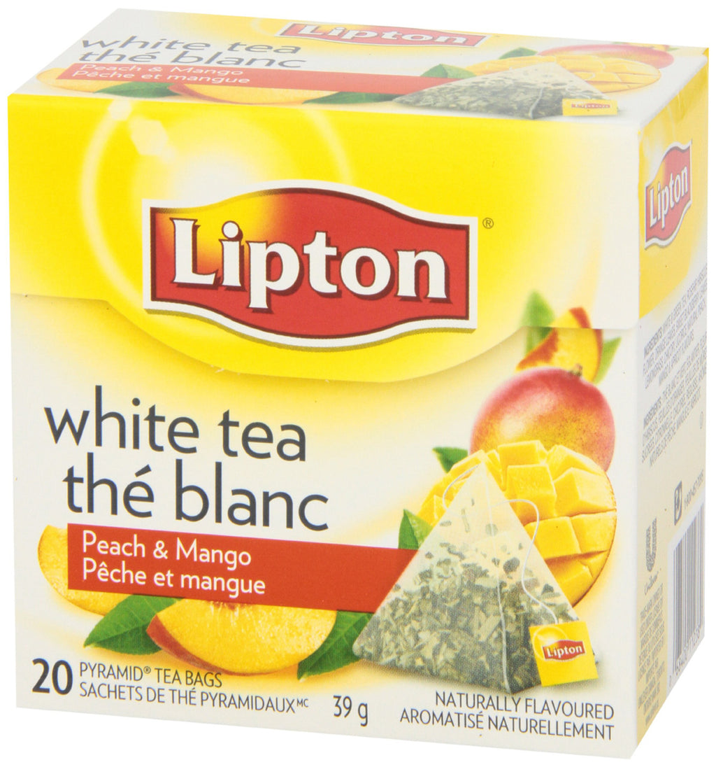 Lipton Peach & Mango Pyramid Tea Bags 20 Tea {Imported from Canada}