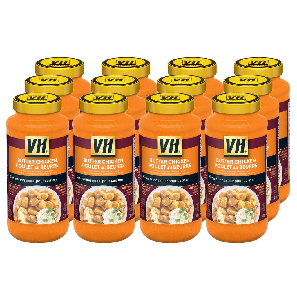 VH Butter Chicken Cooking Sauce (12 Count), 341ml/11.5oz, Jars {Imported from Canada}