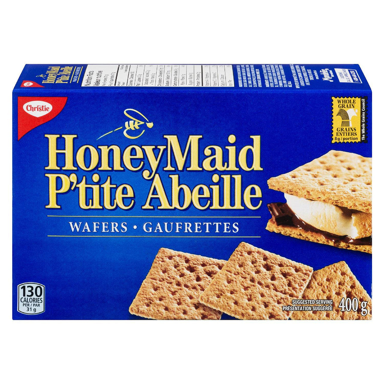 Christie Honey Maid Graham Cracker Wafers Boxes, Summer Camping Snacks, 12 Count, 400g/14.1 oz., {Imported from Canada}