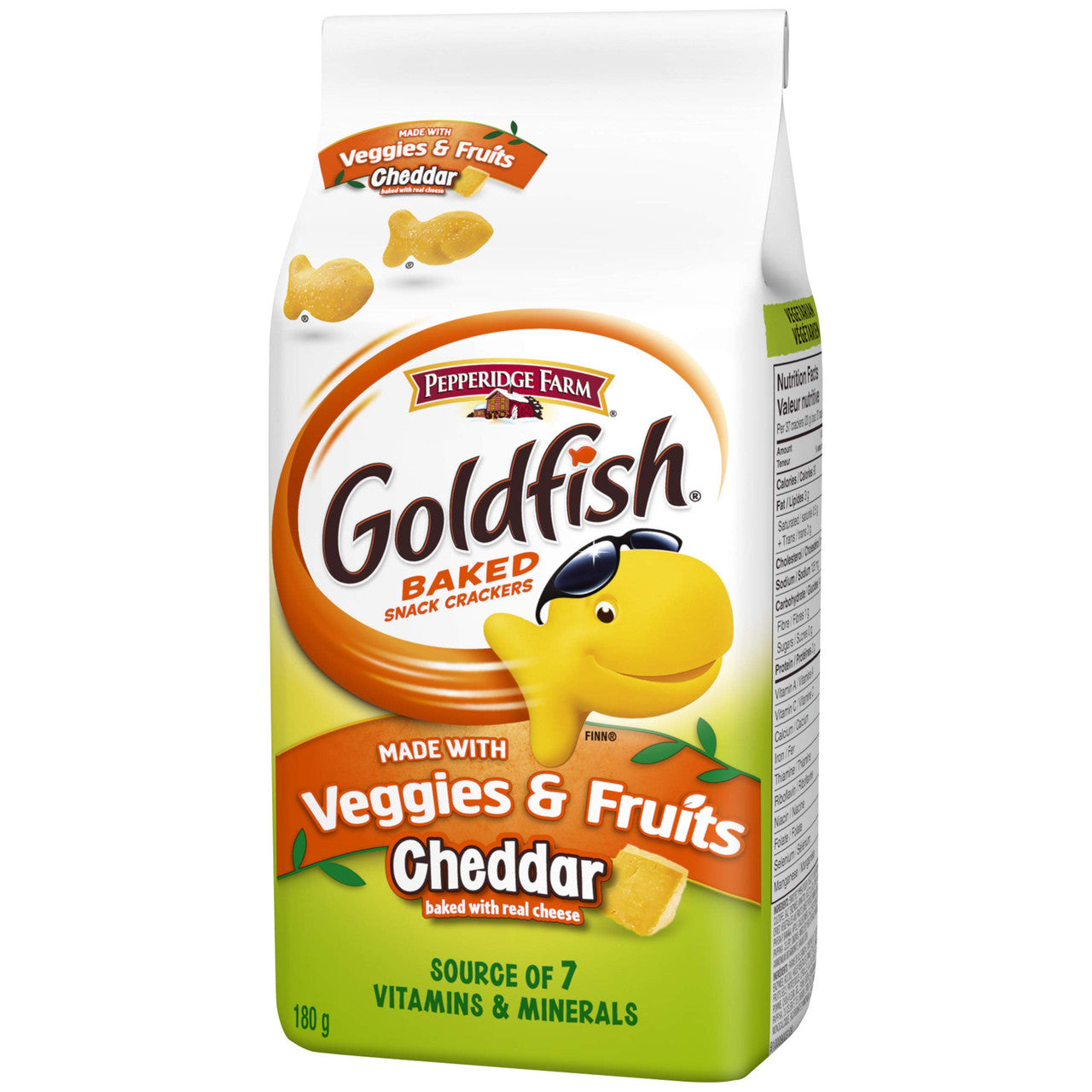 Pepperidge Farm Goldfish Veggies & Fruits Crackers 180g/6.1oz., (12 Pack) {Imported from Canada}