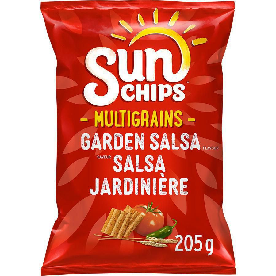 Frito Lay Multigrain Sun Chips, Garden Salsa, (205g/7.2 oz.) Bag {Imported from Canada}