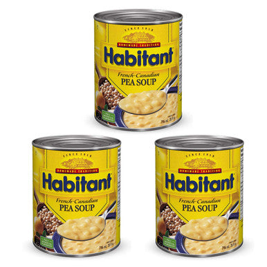 Habitant French Canadian Pea Soup (796ml/28 fl. oz) 3pk{Imported from Canada}