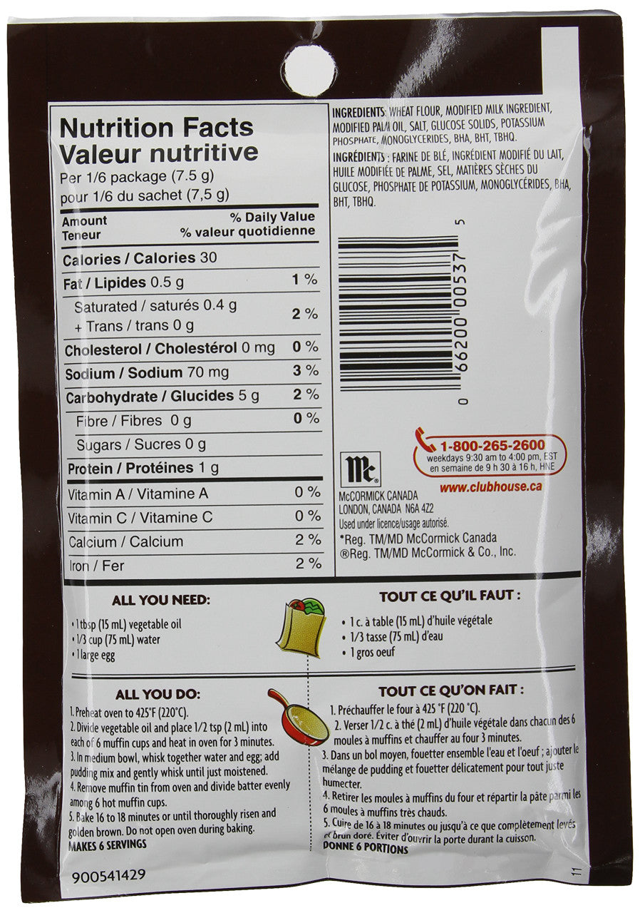 Club House Yorkshire Pudding, 45g,1.58oz 12count {Imported from Canada