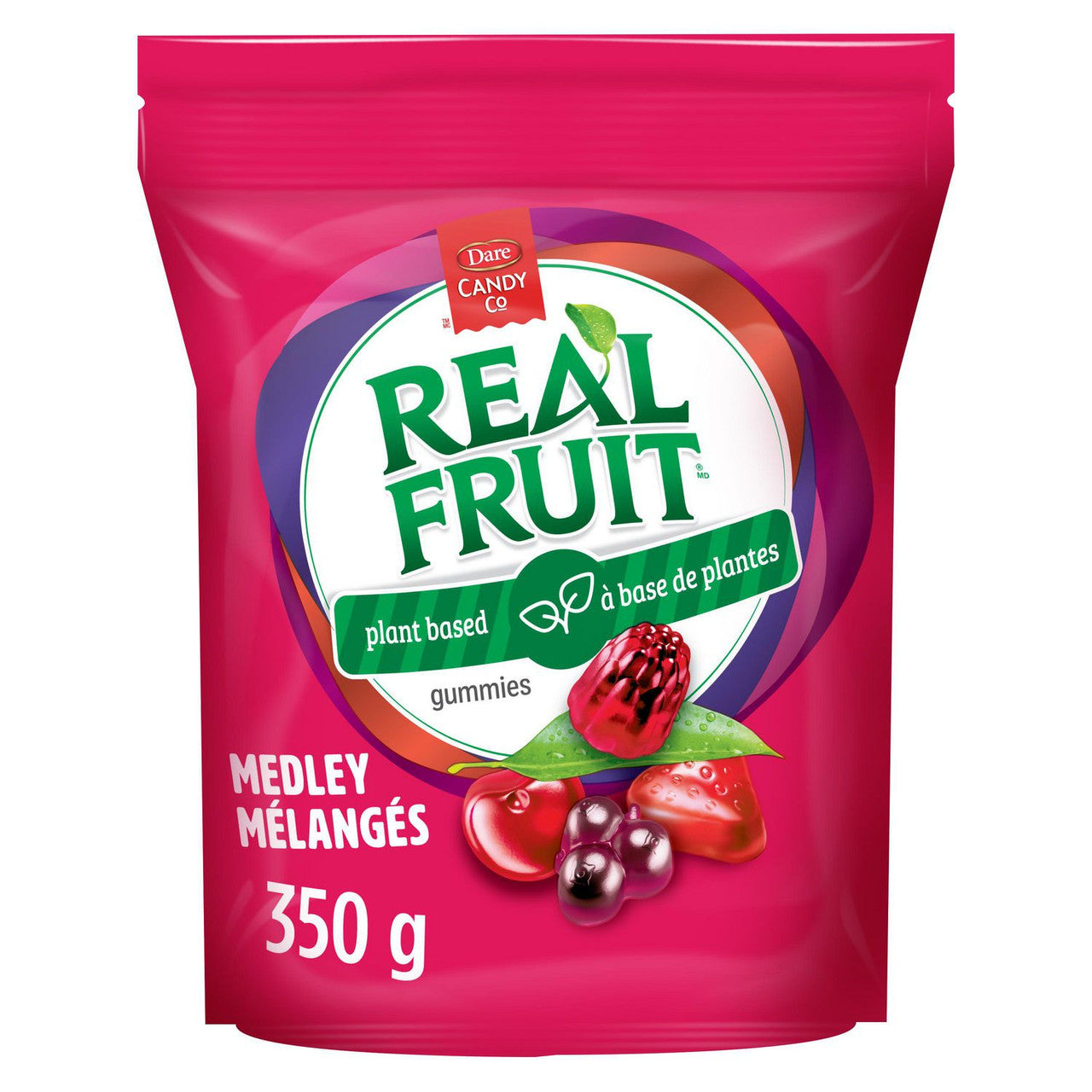 Dare Real Fruit Gummies, Fruit Medley, 350g/12.3oz., {Imported from Canada}