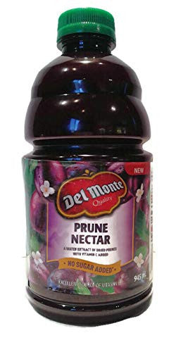 DEL MONTE NO Sugar Added Prune Nectar Juice - 945 mL/32 fl. oz., {Imported from Canada}