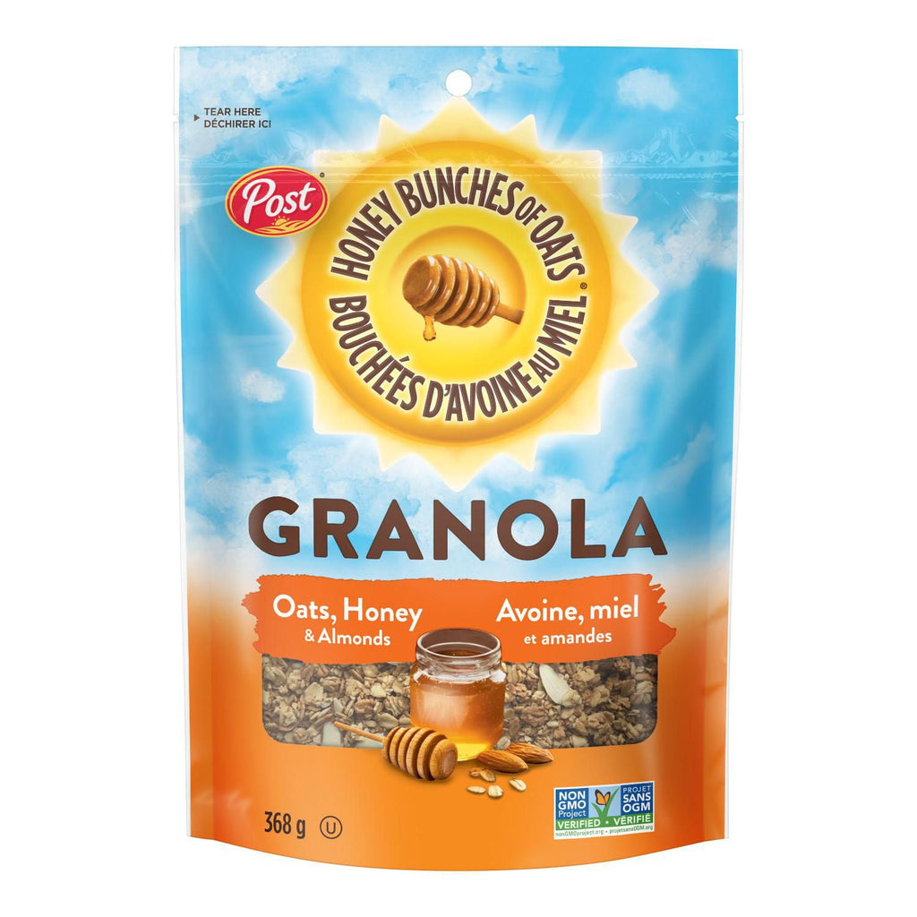 Post Honey Bunches of Oats Granola, Oats, Honey & Almonds, 368g/13 oz. Bag