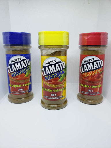 Mott's Clamato Caesar Seasoning Salt Combo Pack, {Imported from Canada}